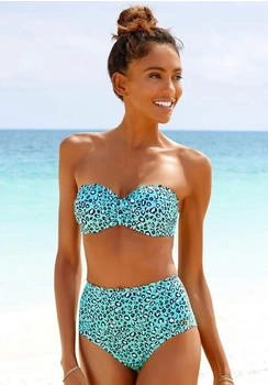 Lascana Highwaist-Bikini-Hose Mae mint-bedruckt