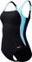 Speedo Shaping LunaLustre Printed Piece Badeanzug schwarz