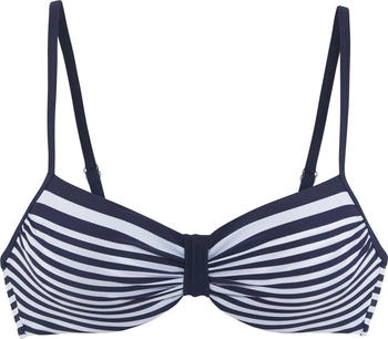 Lascana Bügel-Bikini-Top marine weiß