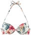 Lascana Push-Up-Bikini-Top Salsa Blumenprint creme