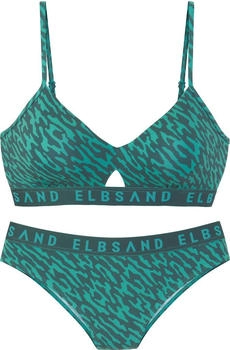 Elbsand bügel-bikini petrol bedruckt