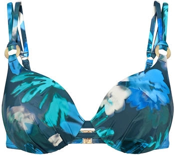 Triumph Bikini Top gefüttert Bügel blau hell 042 Summer Fleur