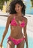 Venice Beach Triangel-Bikini Kensi mit kontrastfarbener Häkelkante orange-pink