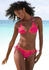 Venice Beach Triangel-Bikini Kensi mit kontrastfarbener Häkelkante orange-pink