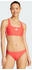 Adidas 3-Streifen V-Back Bikini Semi Lucid Red / White (JW3735)