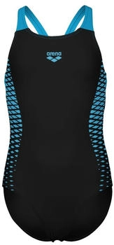 Arena Girl's Openings Swimsuit V Back black/turquoise – Arena Girl's Openings Swimsuit V Back – sportlicher Schnitt mit moderner Farbkombination