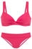 Lascana Damen Bikini himbeer schwarz 9411359