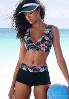 KangaROOS Bikini-Hotpants "Agave" mit bedrucktem Bund