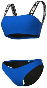 Arena Elastic Solid Bandeau Bikini zweiteiler schwarz