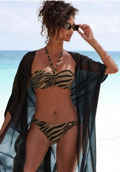 Bruno Banani Bügel-Bandeau-Bikini schwarz gold