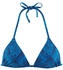 Jette Triangel-Bikini-Top marine bedruckt