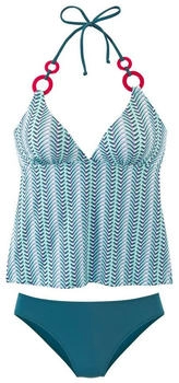 Vivance Dreams tankini blau bedruckt zierringen