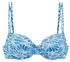 Venice Beach Bügel-Bikini-Top 'Peony' strukturware blau