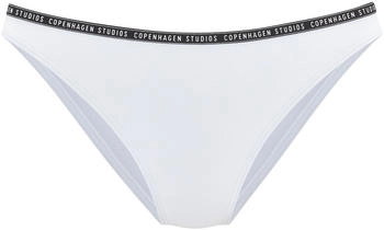 COPENHAGEN cody bikini-unterteil logo-bund weiß