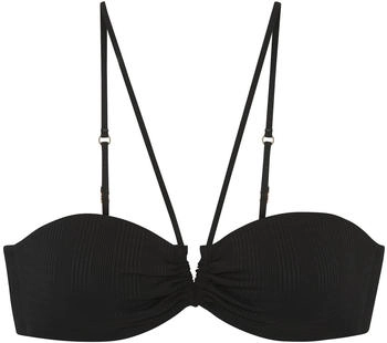 COPENHAGEN Nela Bandeau-Bikini-Oberteil schwarz