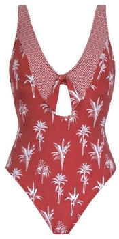 Olympia Beachfashion Badeanzug rot weiß