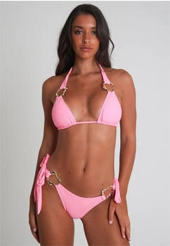 Moda Minx Irregular Hoop Triangle Top orchideenpink
