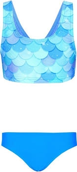 Aquarti Mädchen Sport Bikini Racerback Bustier Bikinislip blau türkis