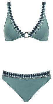 Olympia Beachfashion Bikini marine türkis weiß