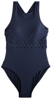 Next Fashion Hochgeschlossener bauchformender Badeanzug 1-St navy blue