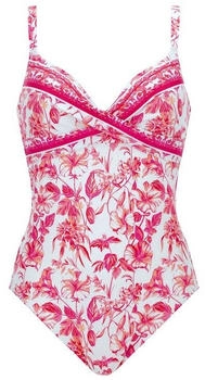 Olympia Beachfashion Damen Badeanzug pink rosa weiß