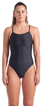 Arena Feel Solid Lightdrop Back Bustier Badeanzug schwarz
