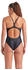 Arena Feel Solid Lightdrop Back Bustier Badeanzug schwarz