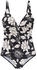 s.Oliver Badeanzug Lady floralem Design schwarz cream