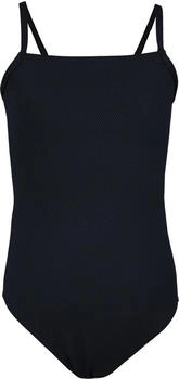 Aquarti Badeanzug Spaghettiträgern Streifen Jacquard Punkte schwarz
