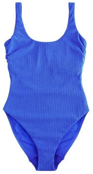 Next Fashion Figurformender Badeanzug Bügel Dekolleté DD blue rib