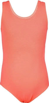 Aquarti Badeanzug Ringerrücken Jacquard Punkte orange
