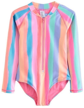 Next Fashion Badeanzug langärmelig Rainbow Stripe