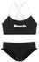 Bench Bustier-Bikini gekreuzte Träger schwarz weiß