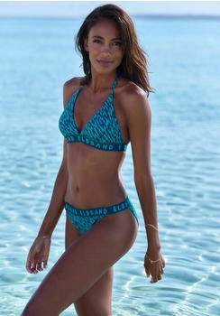 Elbsand Triangel-Bikini petrol bedruckt