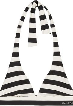 Marc O'Polo Triangel-Bikini-Top Classic Stripes schwarz weiß