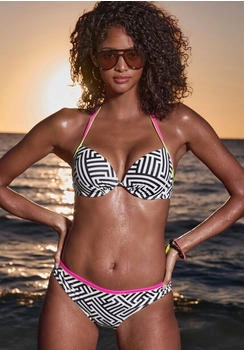 Buffalo Push-Up-Bikini-Top schwarz weiß