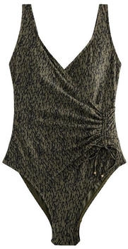 Next Fashion Badeanzug grün schwarz