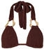 Moda Minx bikinitop braun schwarz