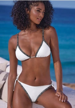 COPENHAGEN Cody Bikinihose Straps logotape weiß