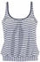 Venice Beach Oversize-Tankini-Top Summer weiß marine gestreift