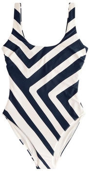 Next Fashion Badeanzug navy weiß