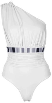 Sea Me Swim Damen Badeanzug 'MONACO Silver Edition' weiß