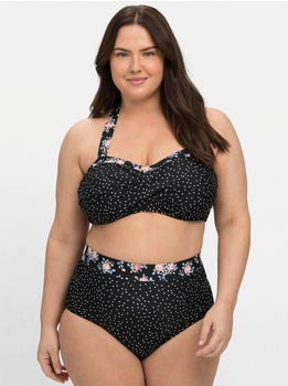 Sheego Bikini-Hose schwarz gepunktet 43181746