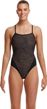 Funkita Leather Skin Badeanzug schwarz chlorbeständig und schnelltrocknend