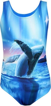 Aquarti Sportlicher Badeanzug mit Ringerrücken Print (kar-kar009-3351-89-053) wal/polarnacht/blau/rosa