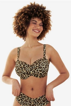 SugarShape Monaco Bikini Top Bandeau beige/braunmeliert