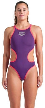 Arena One Biglogo Badeanzug (001198-998) plum-bright coral