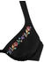 Buffalo Bügel-Bikini mit Blumenstickerei (64250453) schwarz, bestickt