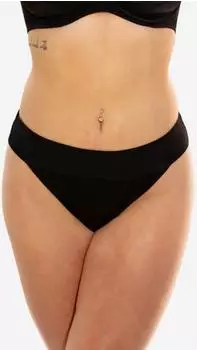 SugarShape Valencia Bikinihose Brazilian Mid Waist schwarz