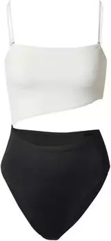 EDITED Miranda Badeanzug schwarz/weiß